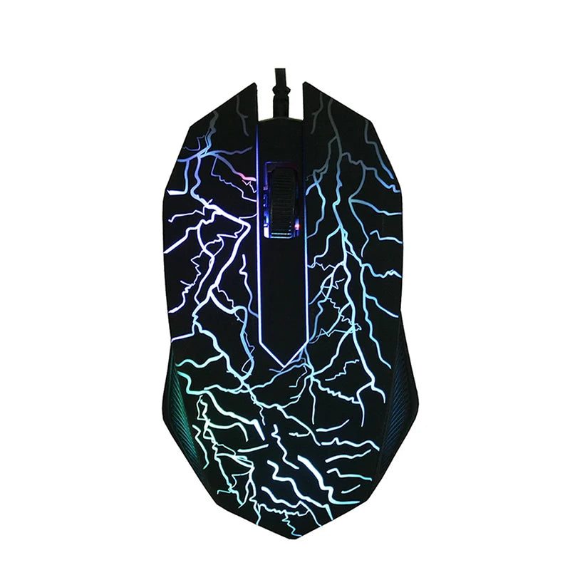 104 Keys Backlit Mechanical Keyboard Wired RGB Gaming Mouse Set for Laptop Desktop Ergonomics Luminous Mouse Set PC Accessories
