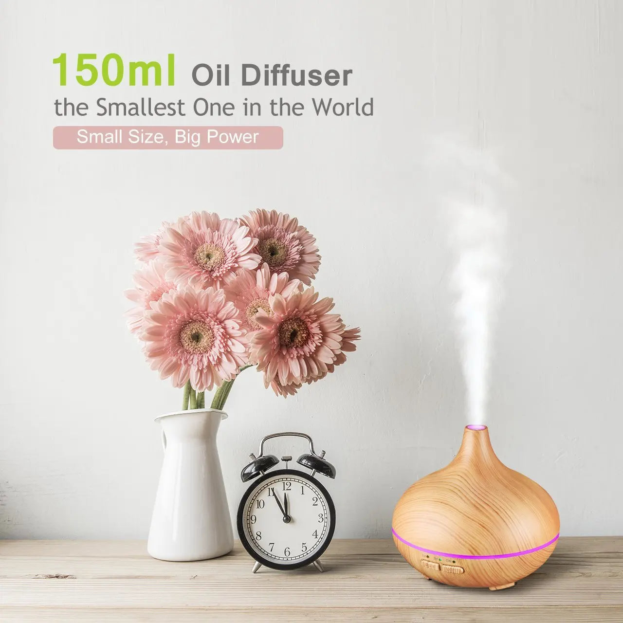 2023 NEW Onion head wood grain 150ml aromatherapy humidifier