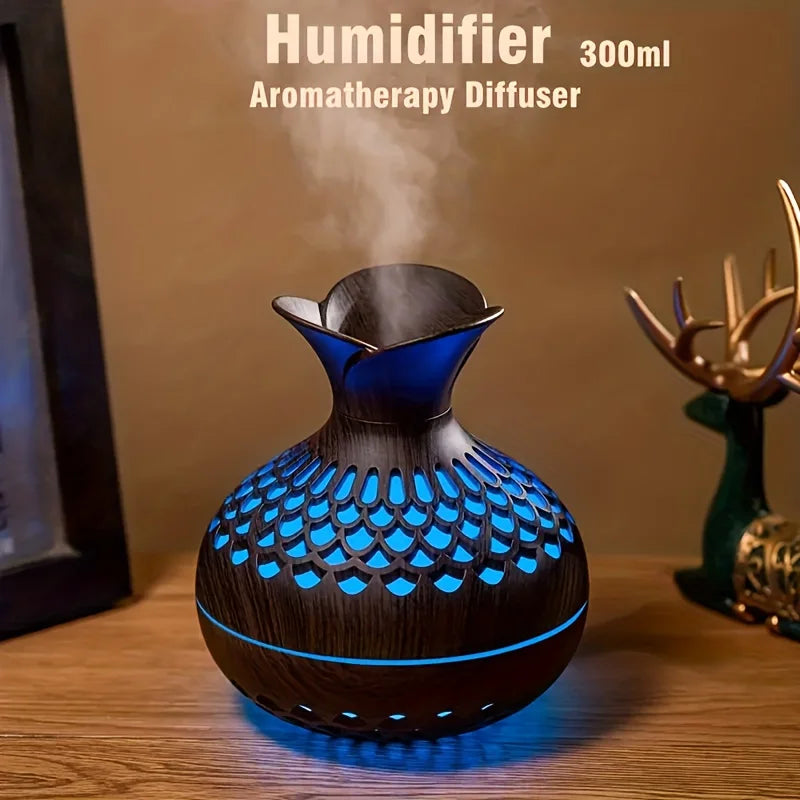 300ml wooden vase colorful