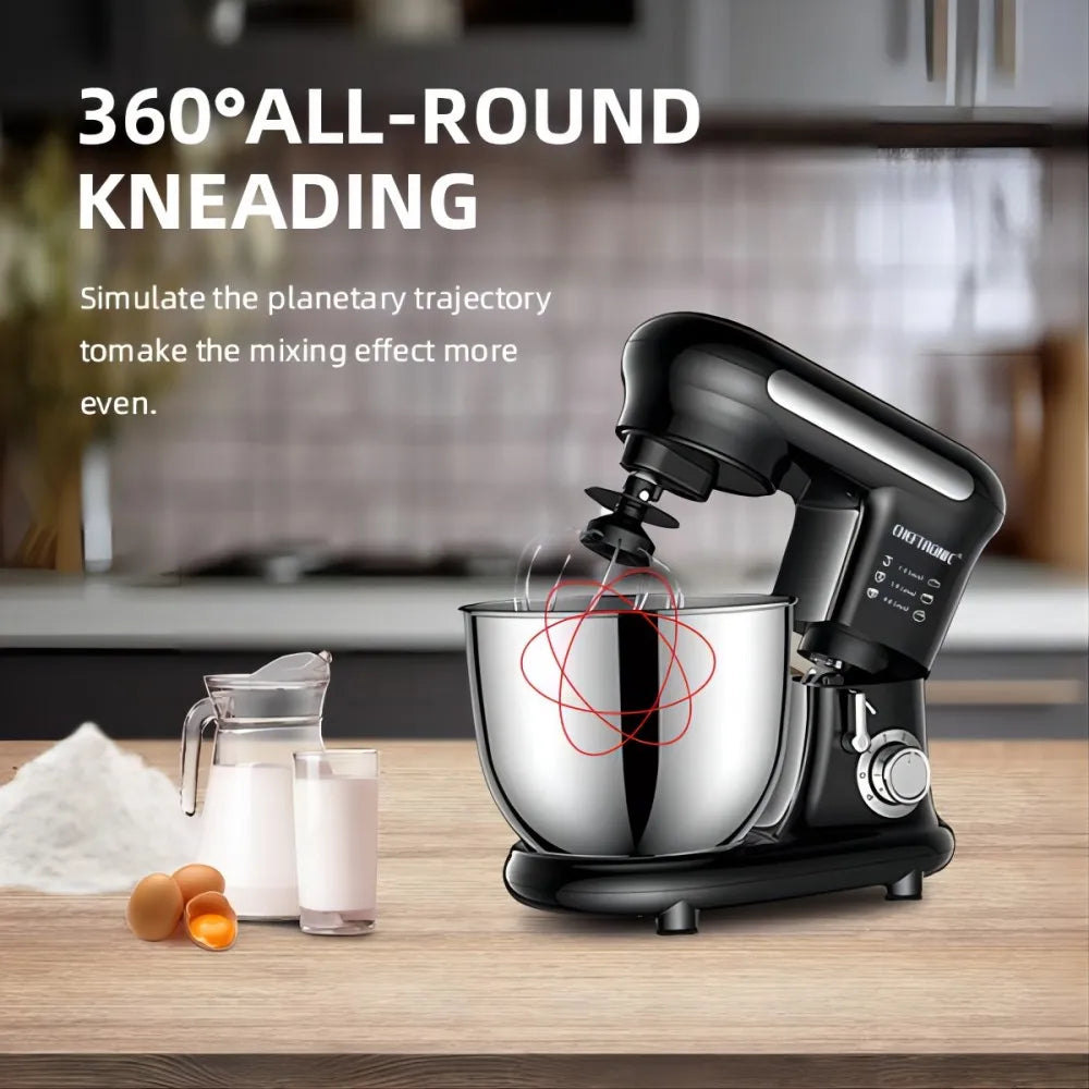 1pc Stand Mixer, Tilt-head Mixers, Kitchen Electric Dough Mixer, For Household Aids, 1000W 3.5L Stainless Steel Bowl (EU plug）