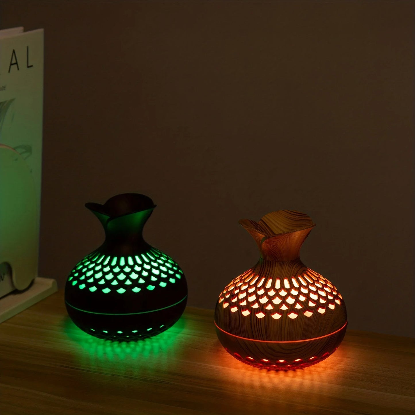 300ml wooden vase colorful